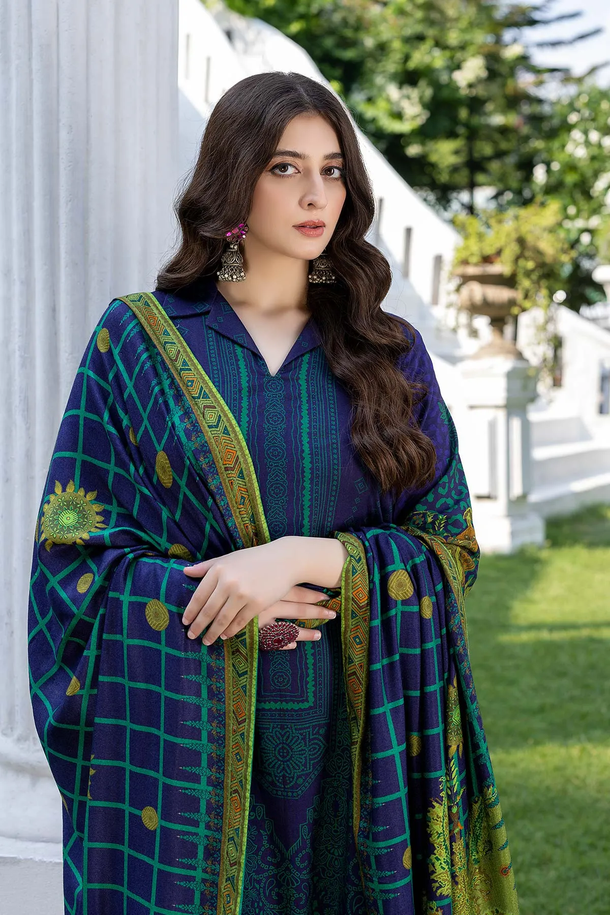 3-Pc Unstitched Charizma Slub Linen Shawl Suits CPW22-23