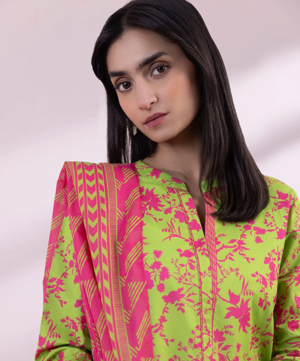 3 Piece - Printed Lawn Suit