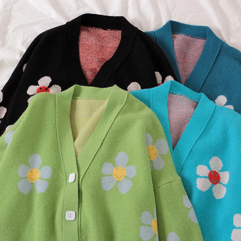 4 COLORS FLOWERS SWEATER BY21077