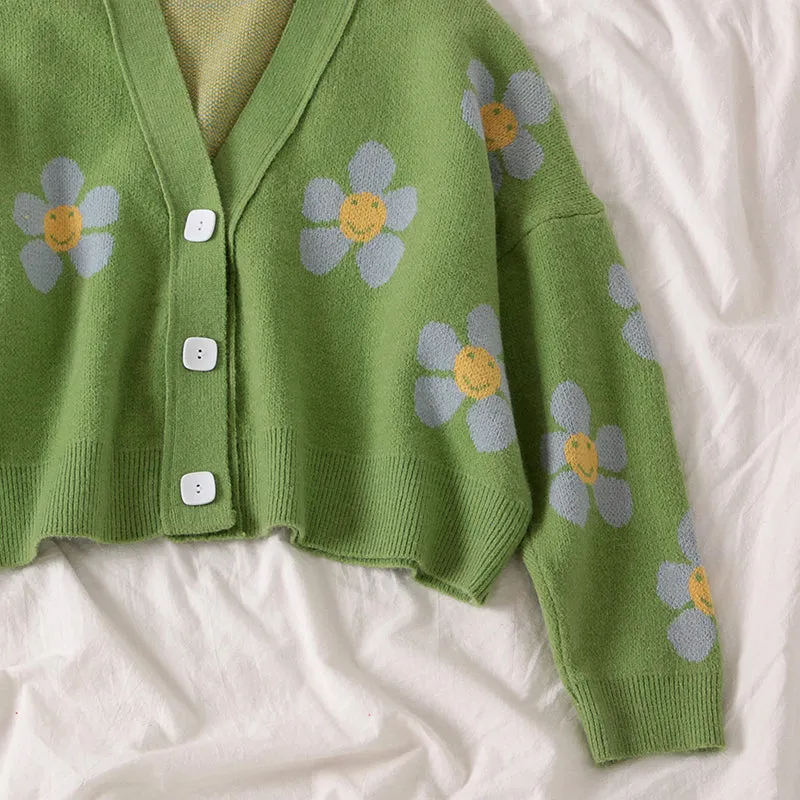 4 COLORS FLOWERS SWEATER BY21077