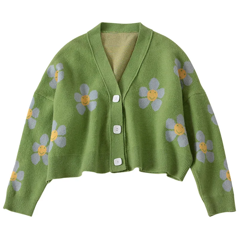 4 COLORS FLOWERS SWEATER BY21077