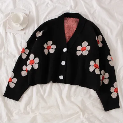 4 COLORS FLOWERS SWEATER BY21077