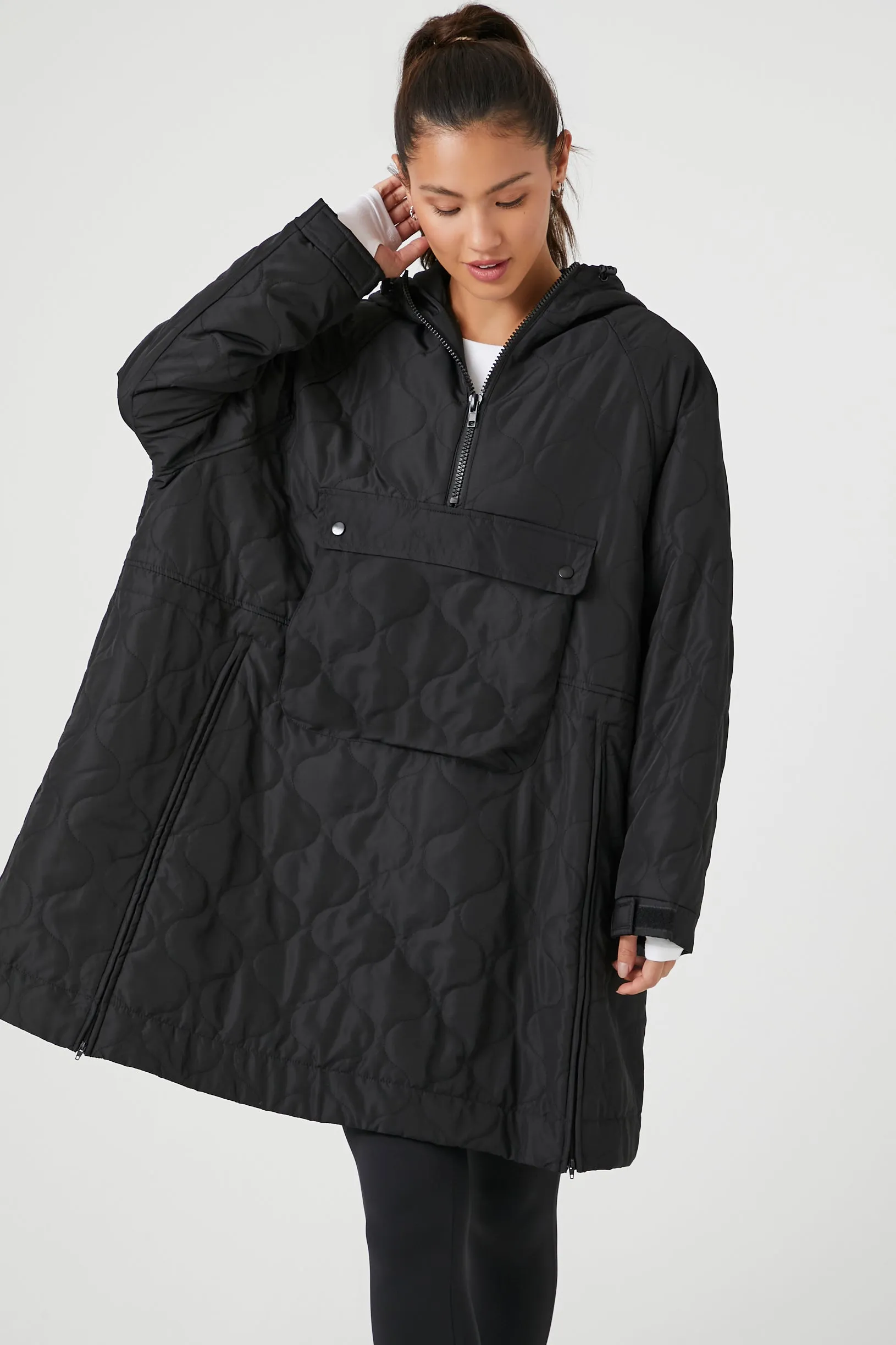 Active Half Zip Longline Jacket