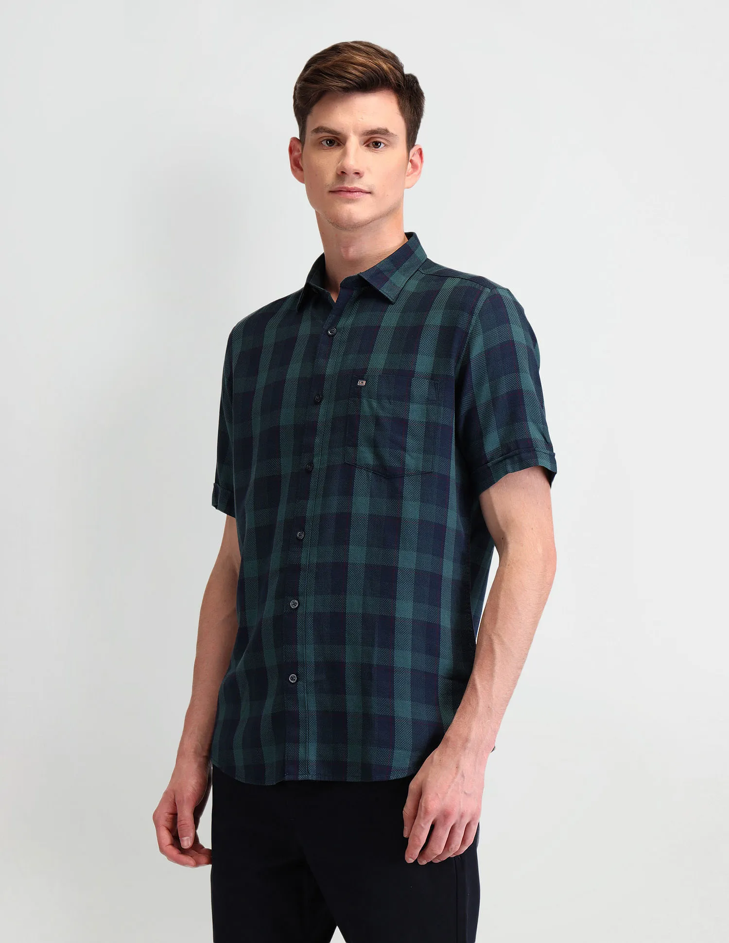 Arrow Sport Regular Fit Buffalo Checks Shirt