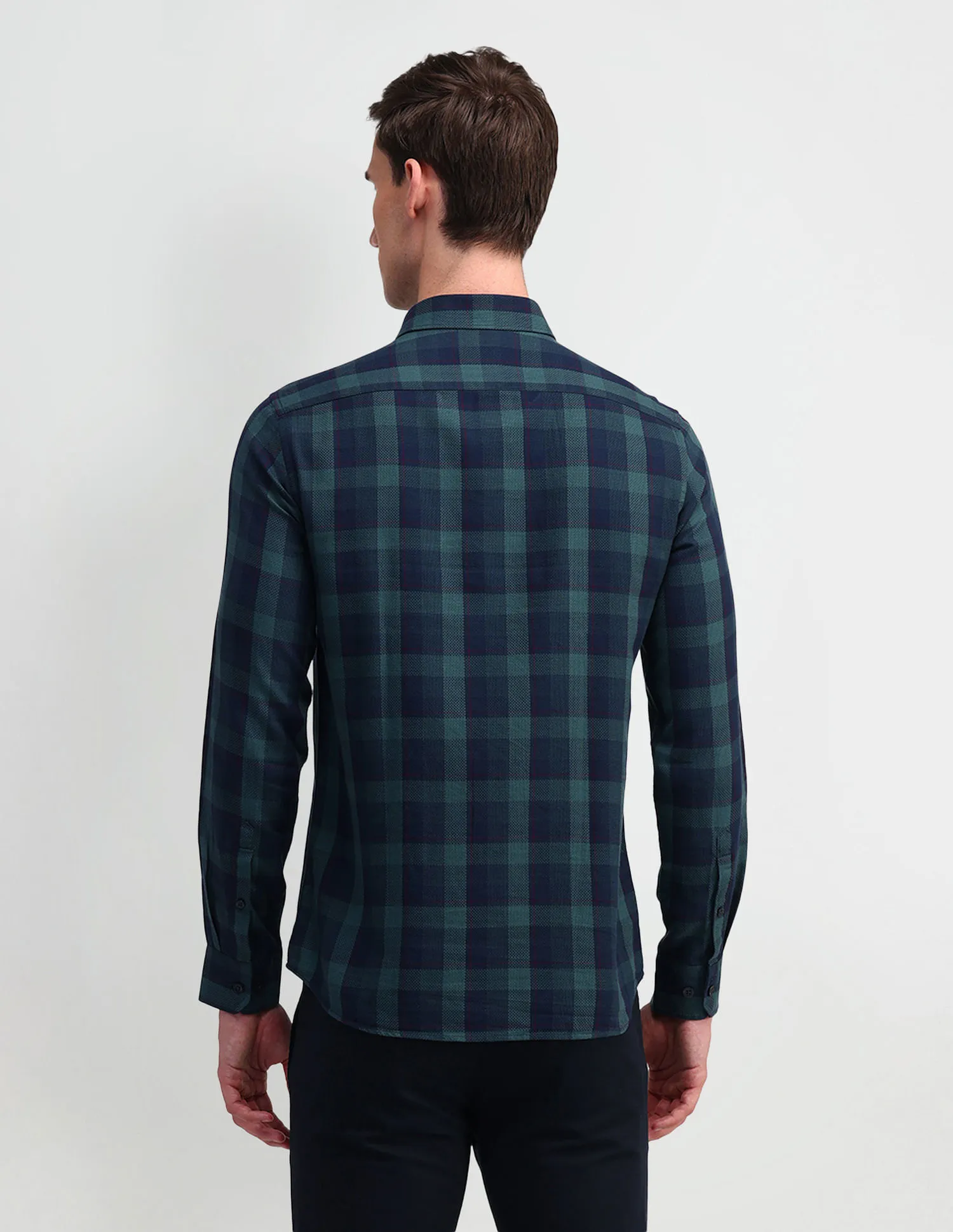 Arrow Sport Slim Fit Buffalo Checks Shirt