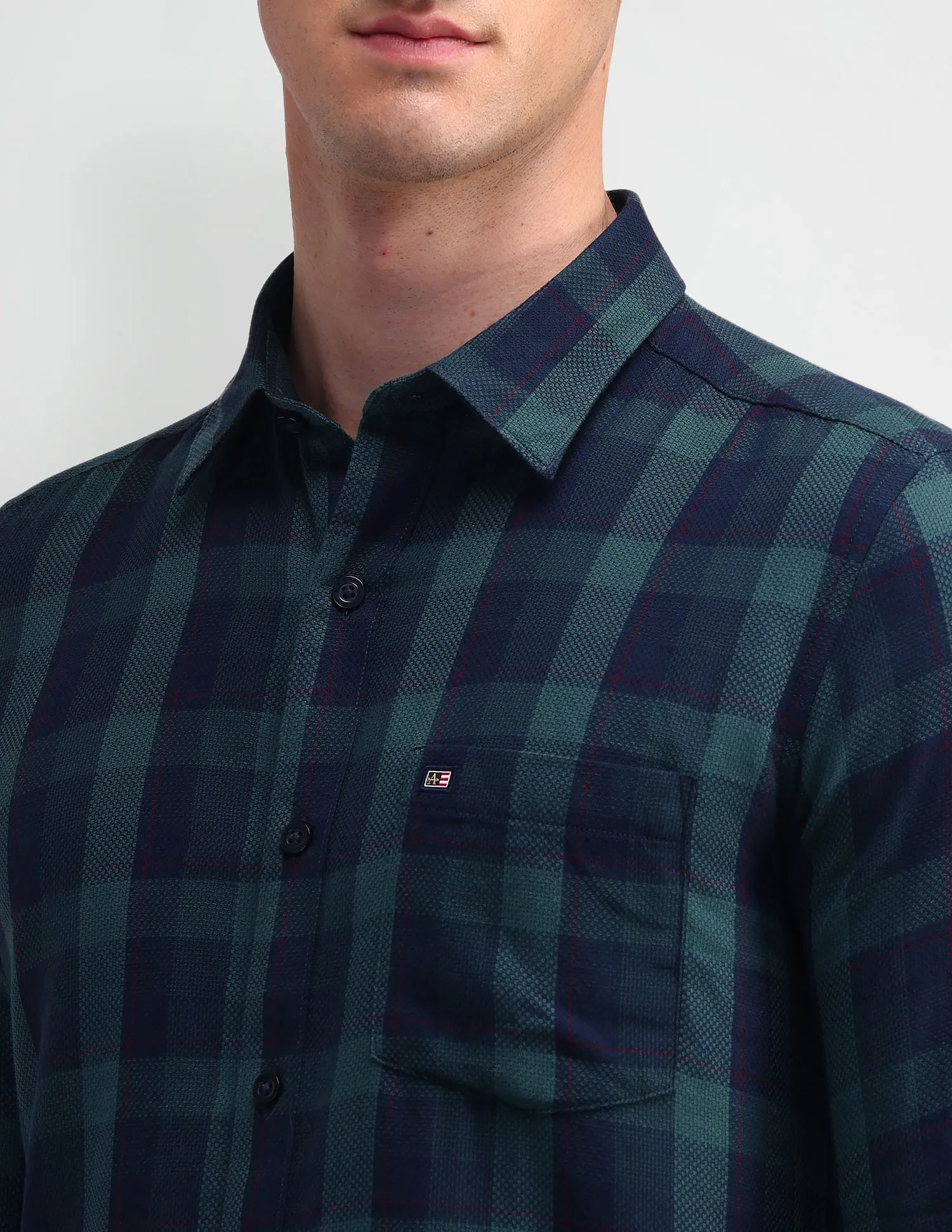 Arrow Sport Slim Fit Buffalo Checks Shirt