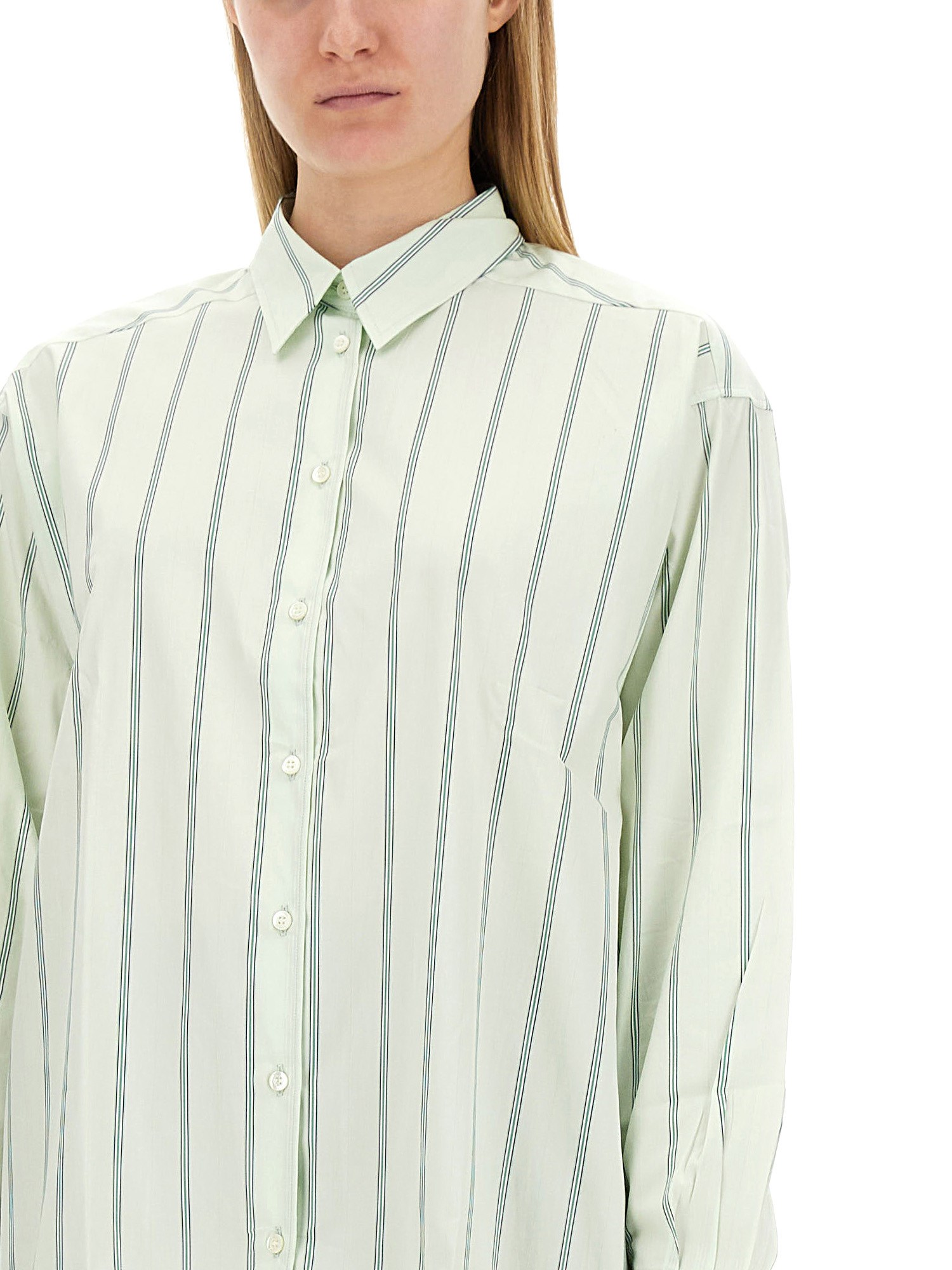 ASPESI    STRIPED COTTON SHIRT