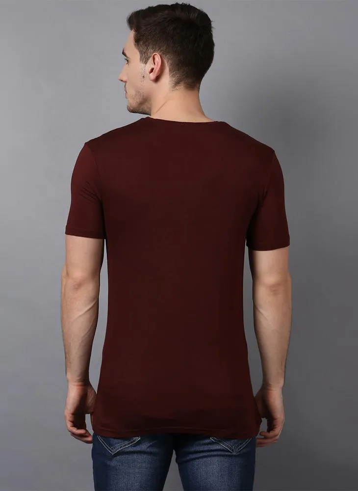 Basic Brown Crew Neck T-Shirt