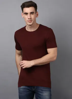 Basic Brown Crew Neck T-Shirt