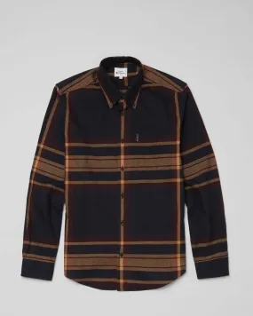 Ben Sherman Shirt Oversized Check Caramel