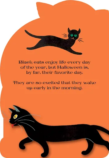 Black Cats at Halloween Picture Book