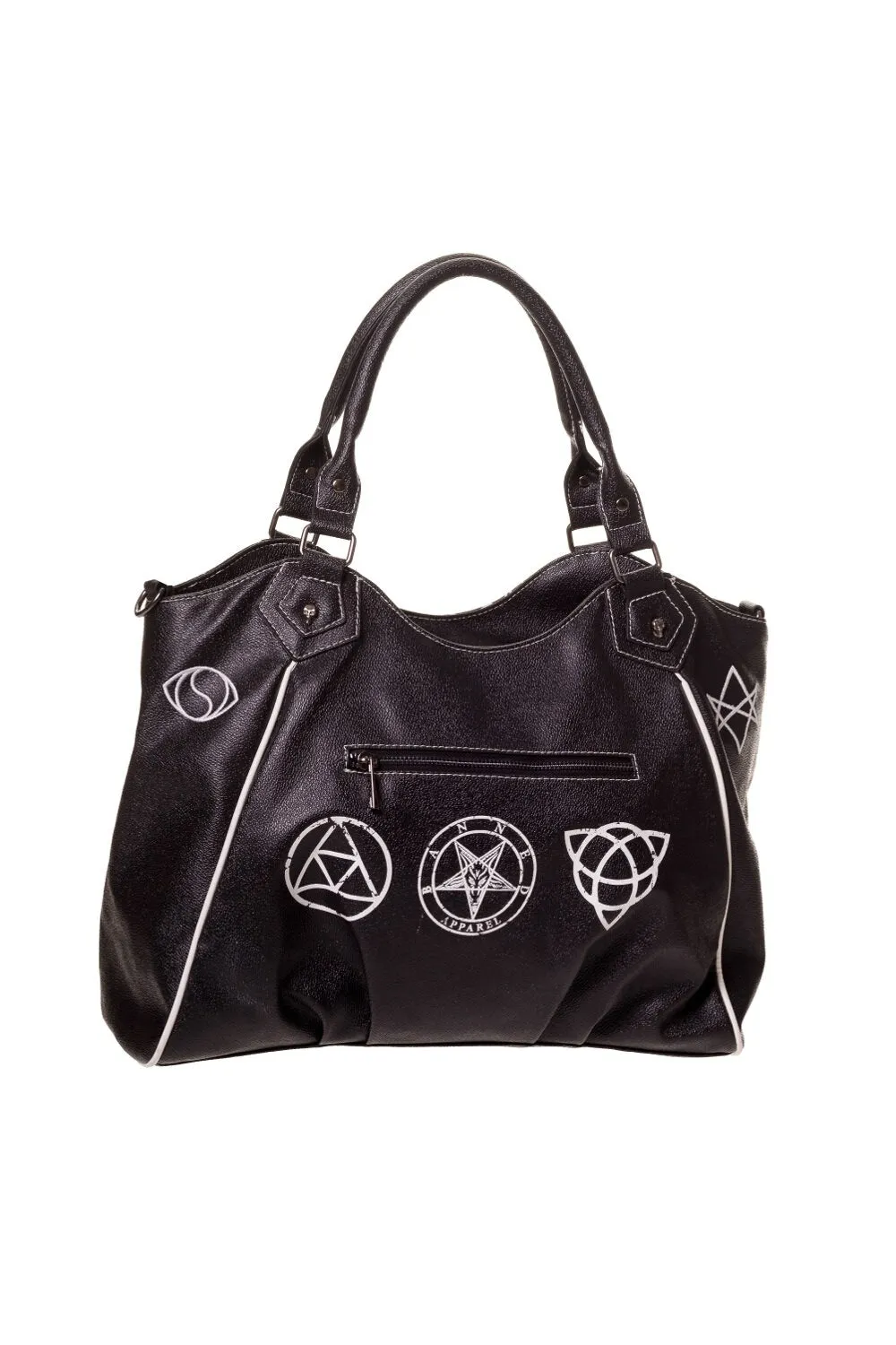 Black Skull Pentagram Handbag