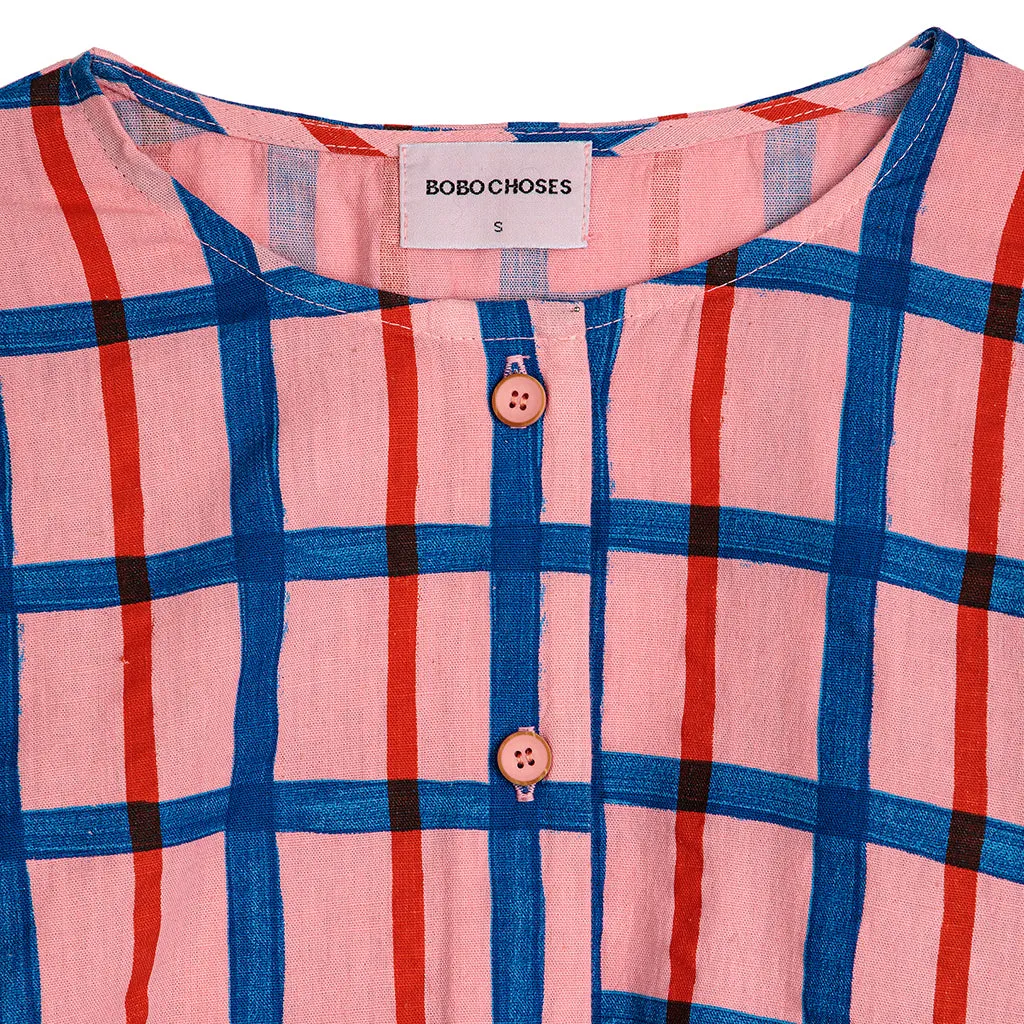 Bobo Choses Woman Buttoned Shirt Pink Checks