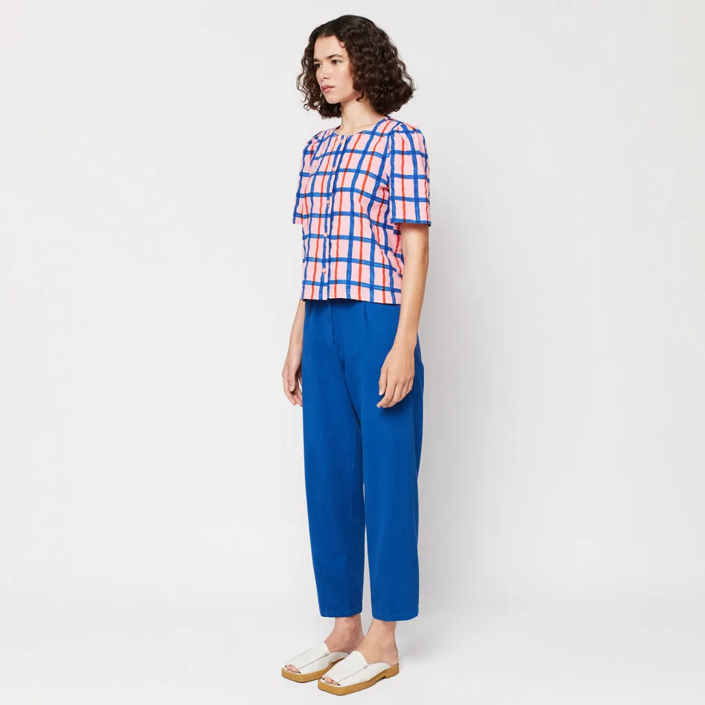 Bobo Choses Woman Buttoned Shirt Pink Checks