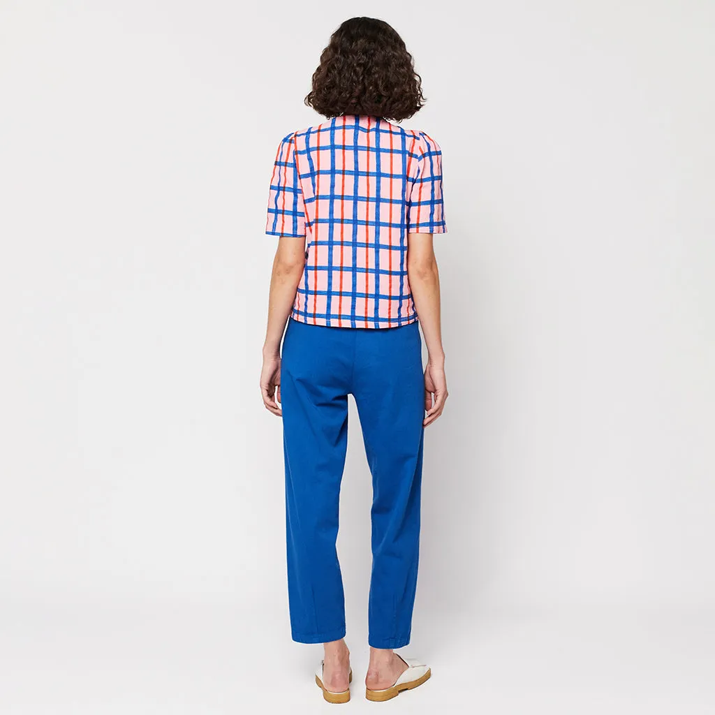 Bobo Choses Woman Buttoned Shirt Pink Checks