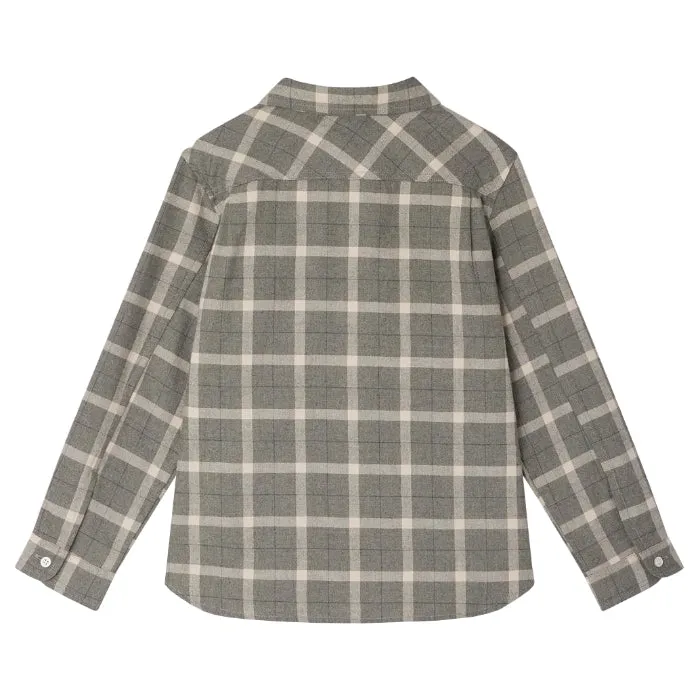 Bonpoint Child Tango Shirt Heather Grey Checks