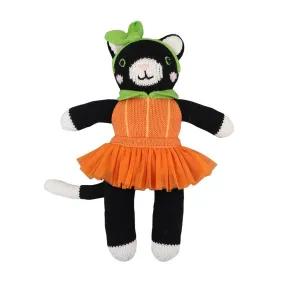 Boo the Pumpkin Kitty Knit Doll