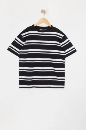 Boys Striped Crewneck T-Shirt