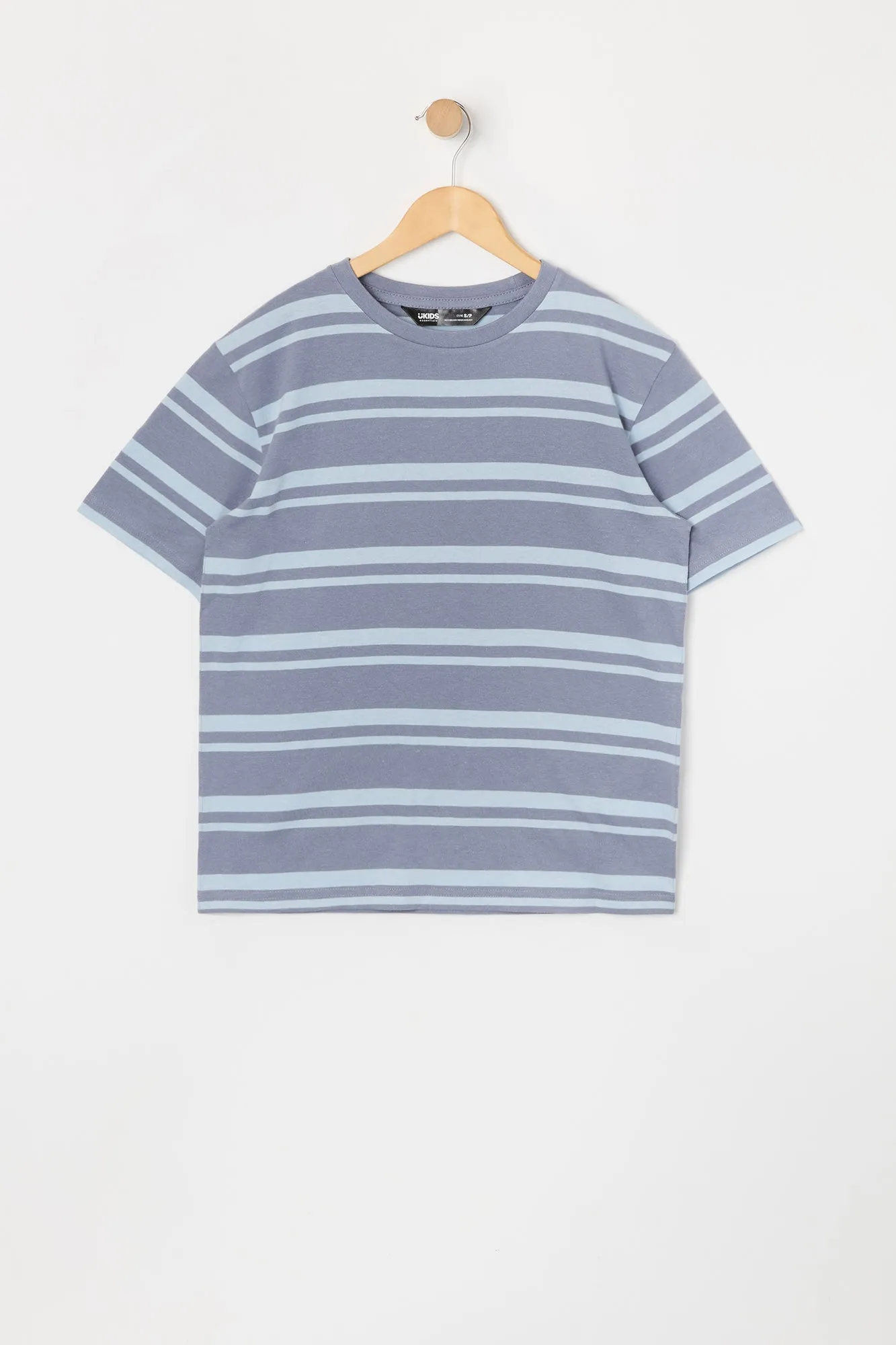 Boys Striped Crewneck T-Shirt