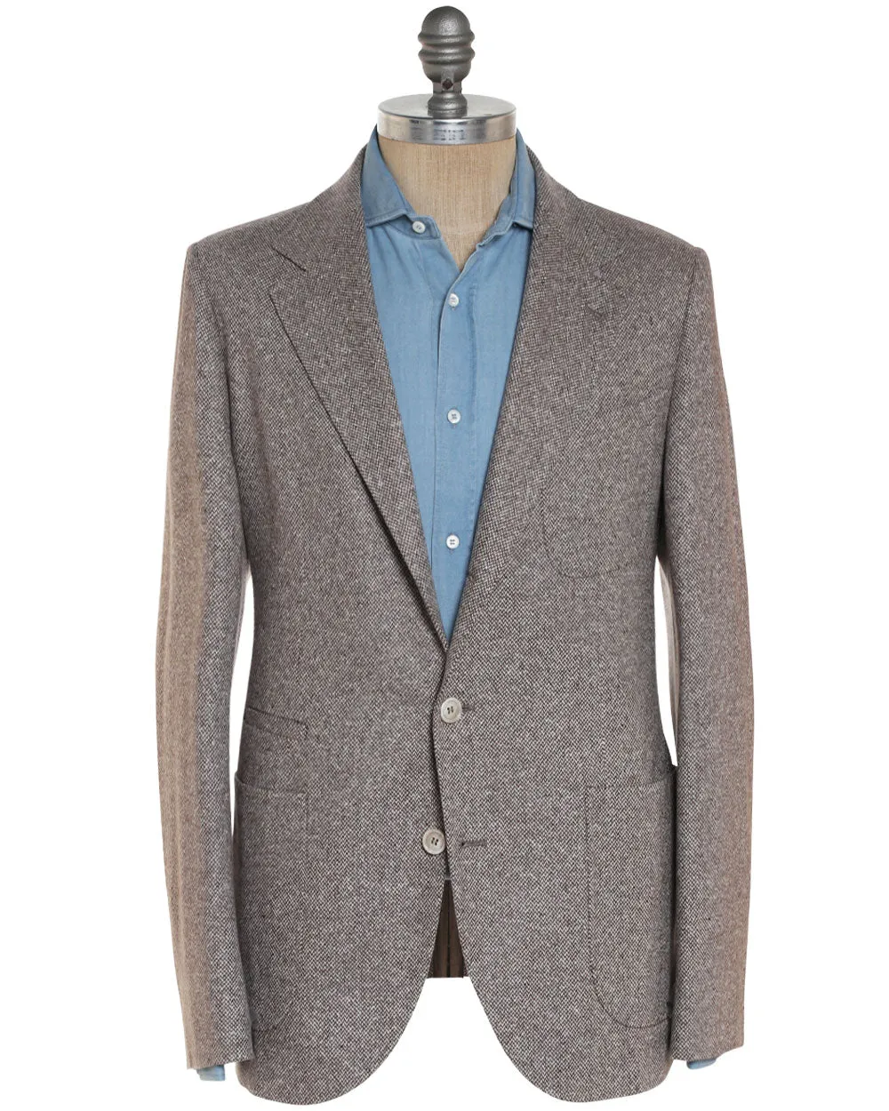 Brown Wool Blend Woven Sportcoat