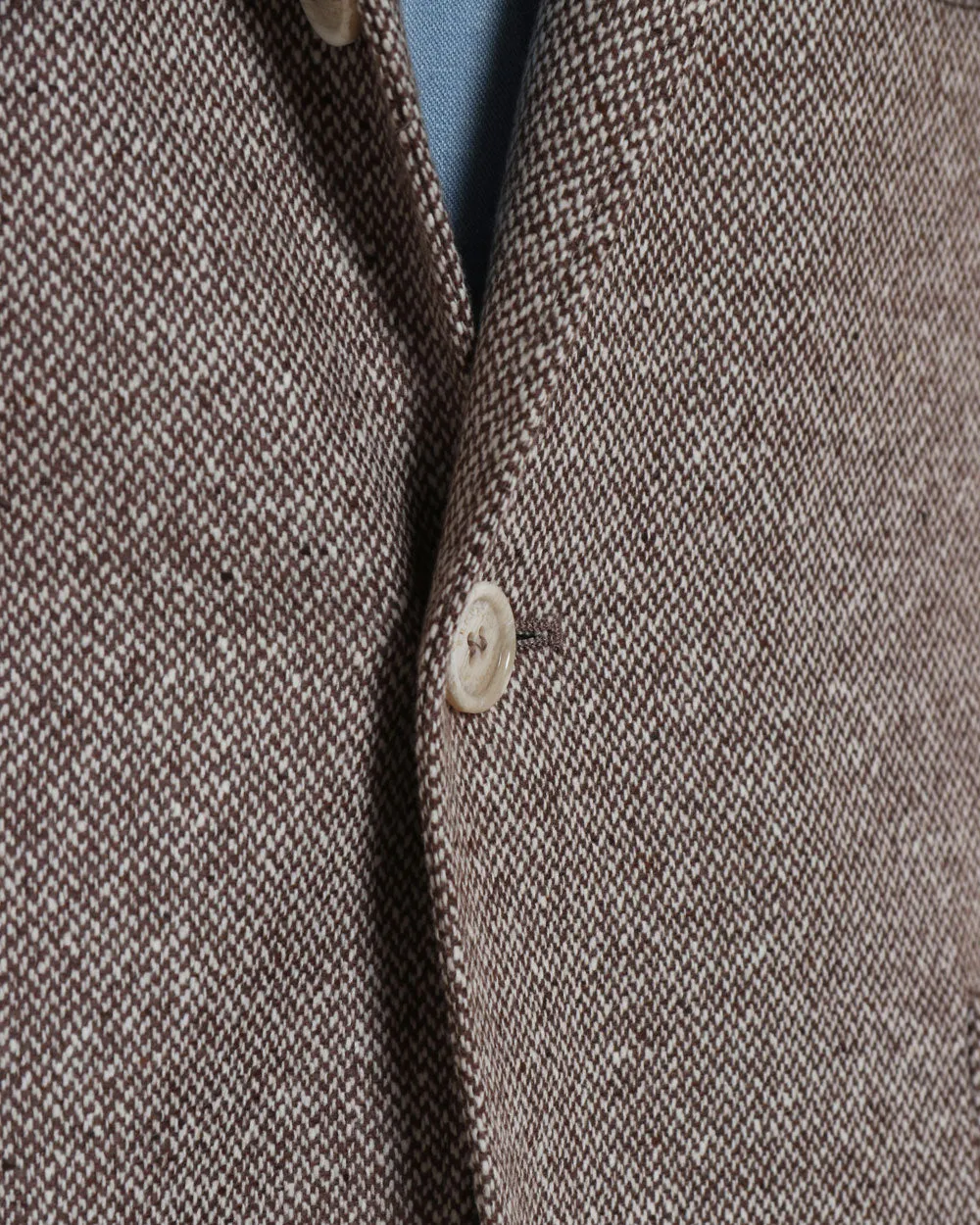 Brown Wool Blend Woven Sportcoat