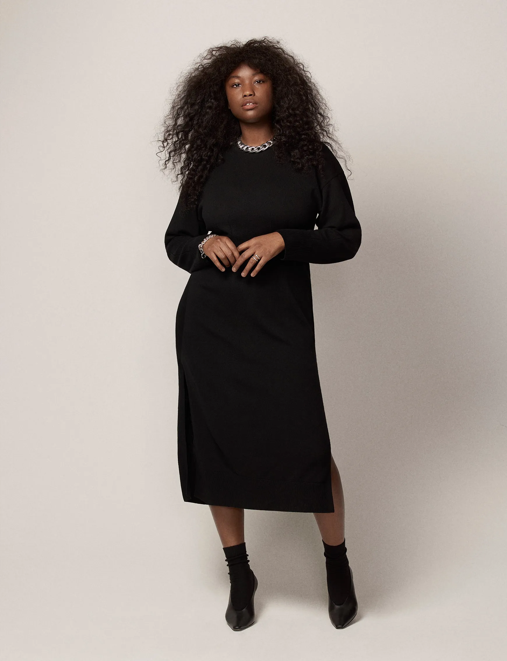 Cashmere Crewneck Dress