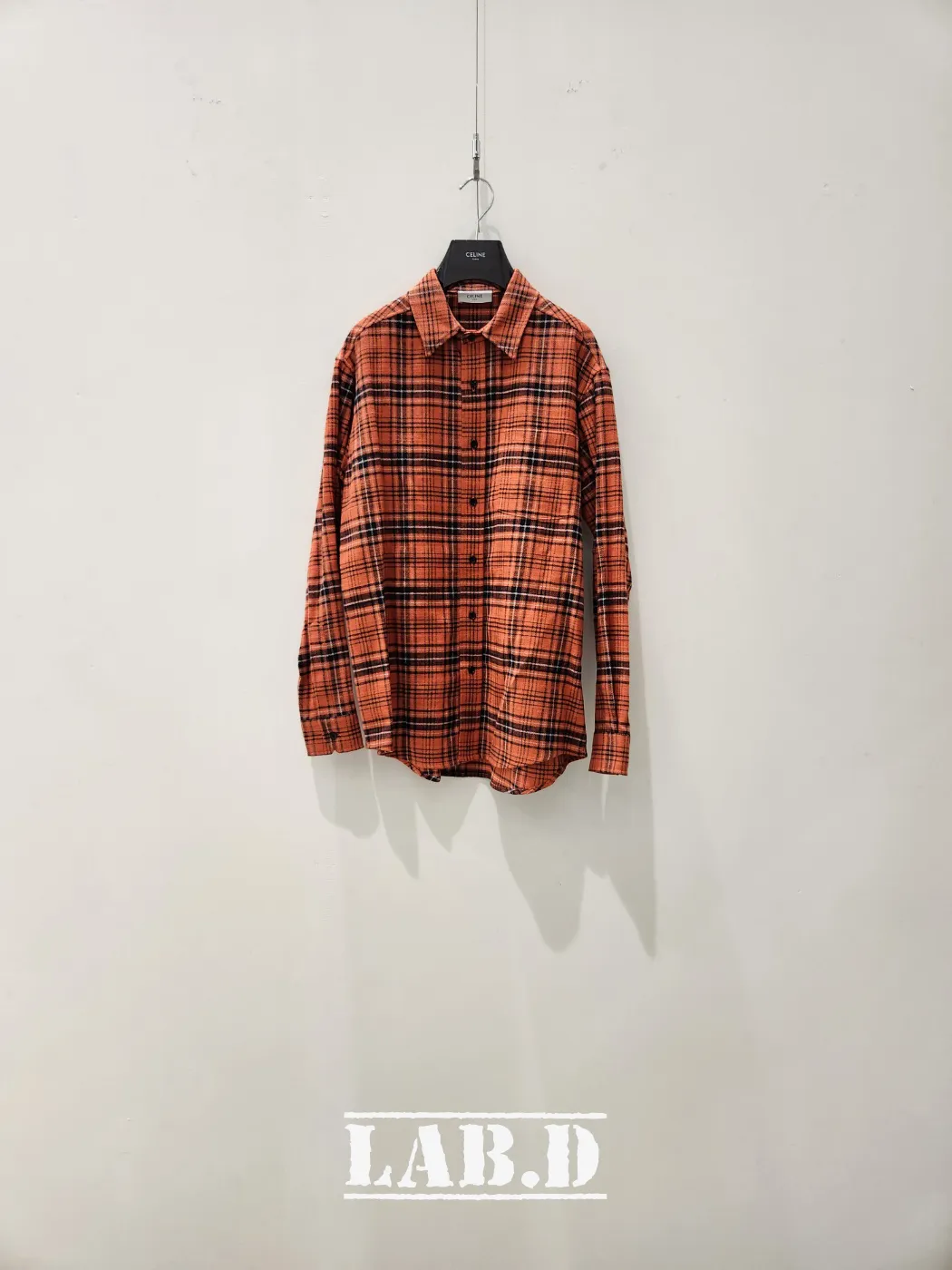 CELINE  |oversized shirt in cotton checks