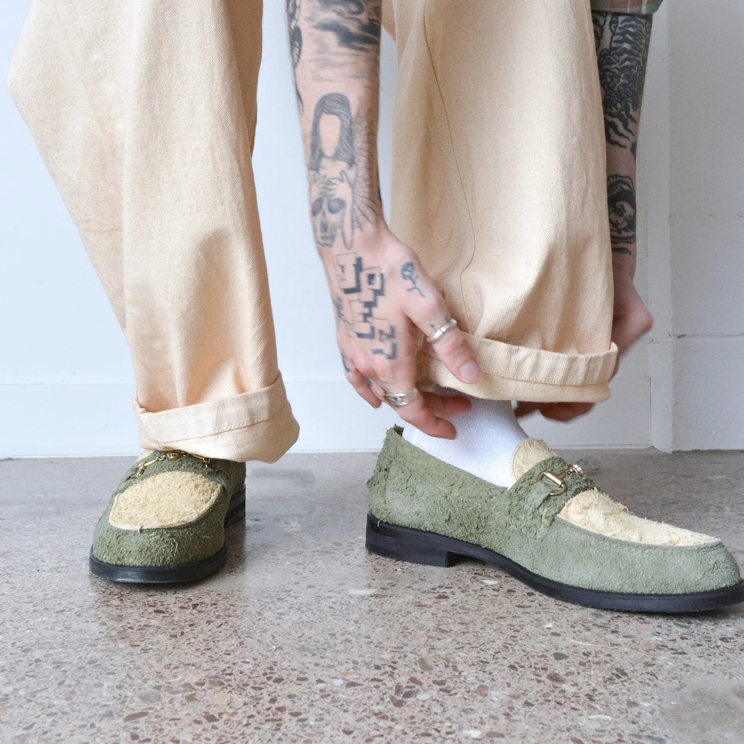 Checks Butter + Avocado Bit Loafer - Men's