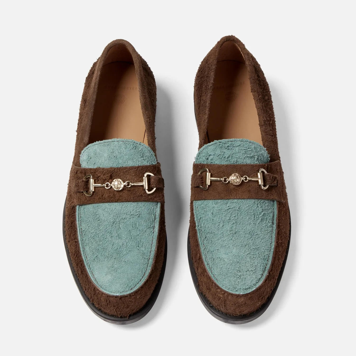 Checks Sage + Chocolate Bit Loafer - Men's