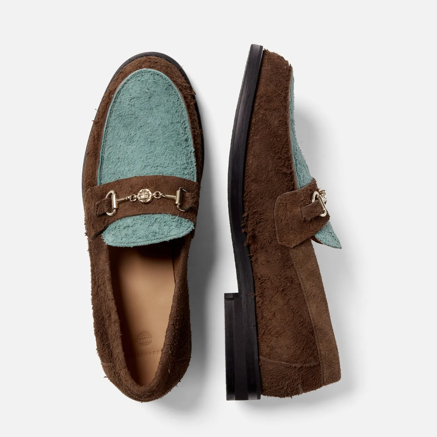 Checks Sage + Chocolate Bit Loafer - Men's