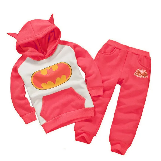 Children Clothing Sets Spring Autumn baby Boys Girls Clothing Sets Fashion Hoodie+pants 2 Pcs suits 2018 1-6 years kids clothes