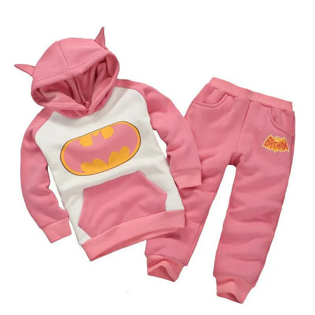 Children Clothing Sets Spring Autumn baby Boys Girls Clothing Sets Fashion Hoodie+pants 2 Pcs suits 2018 1-6 years kids clothes