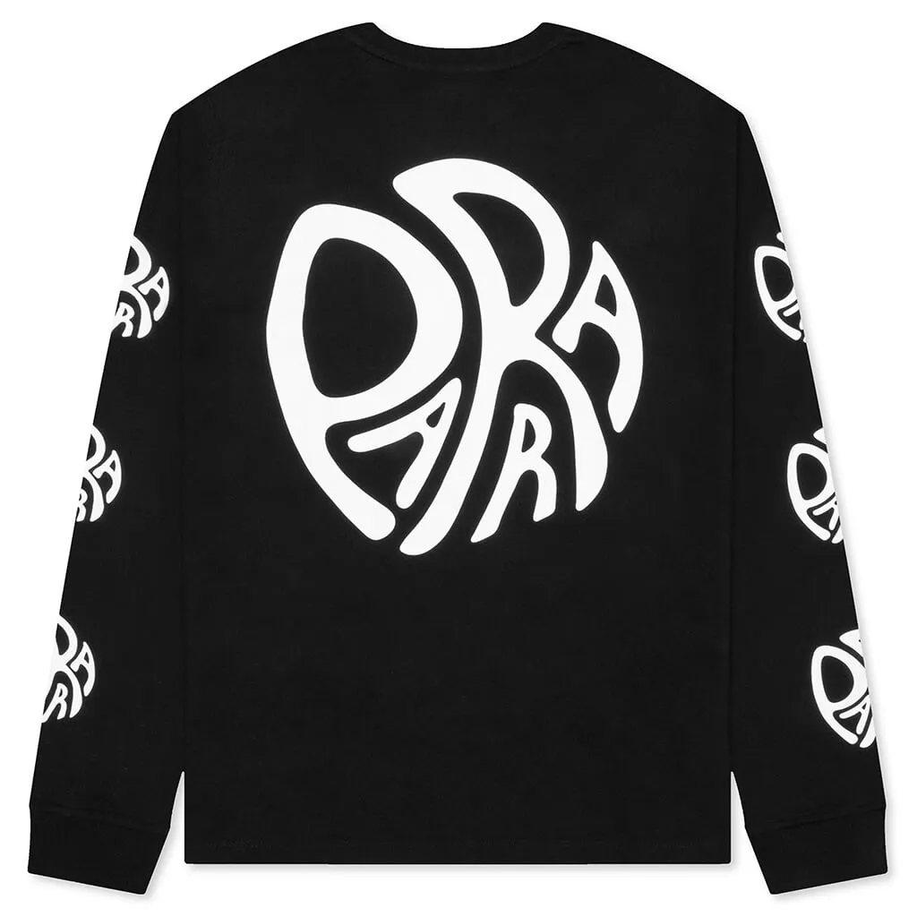 Circle Tweak Logo L/S T-Shirt - Black