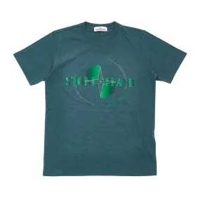 CIRCULAR LOGO T-SHIRT Kid Petrol