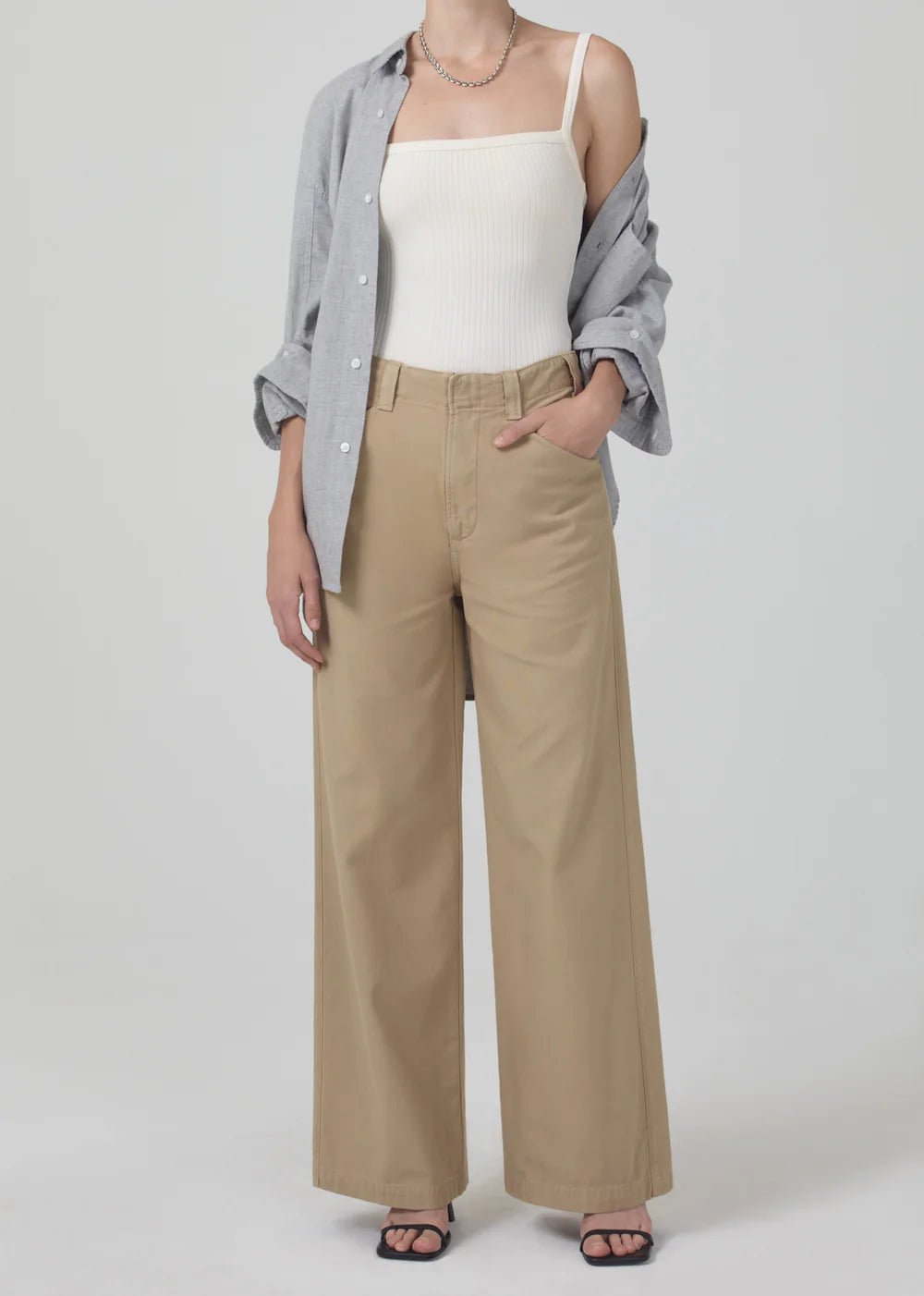 Citizens Of Humanity Paloma Utility Pant in Khaki Classic