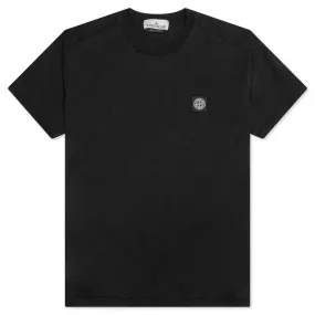 Compass Patch Logo S/S T-Shirt - Black