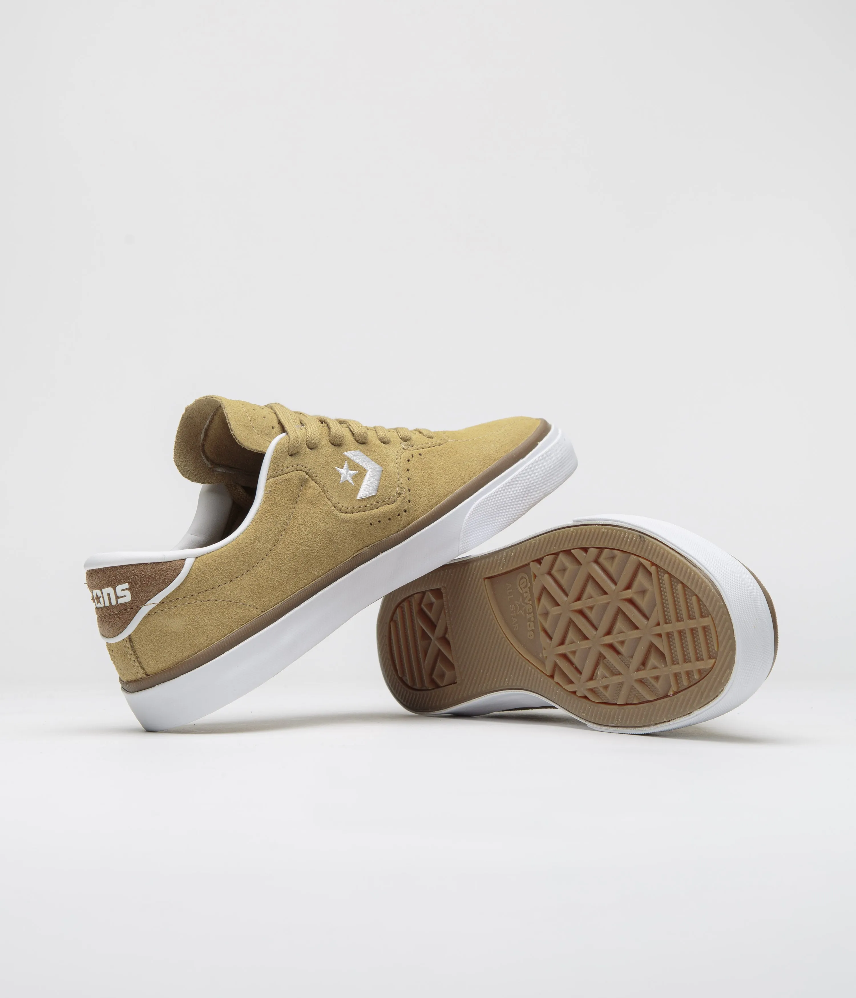 Converse Cons Louie Lopez Pro Ox Shoes - Toadstool Tan / Dark Whiskey