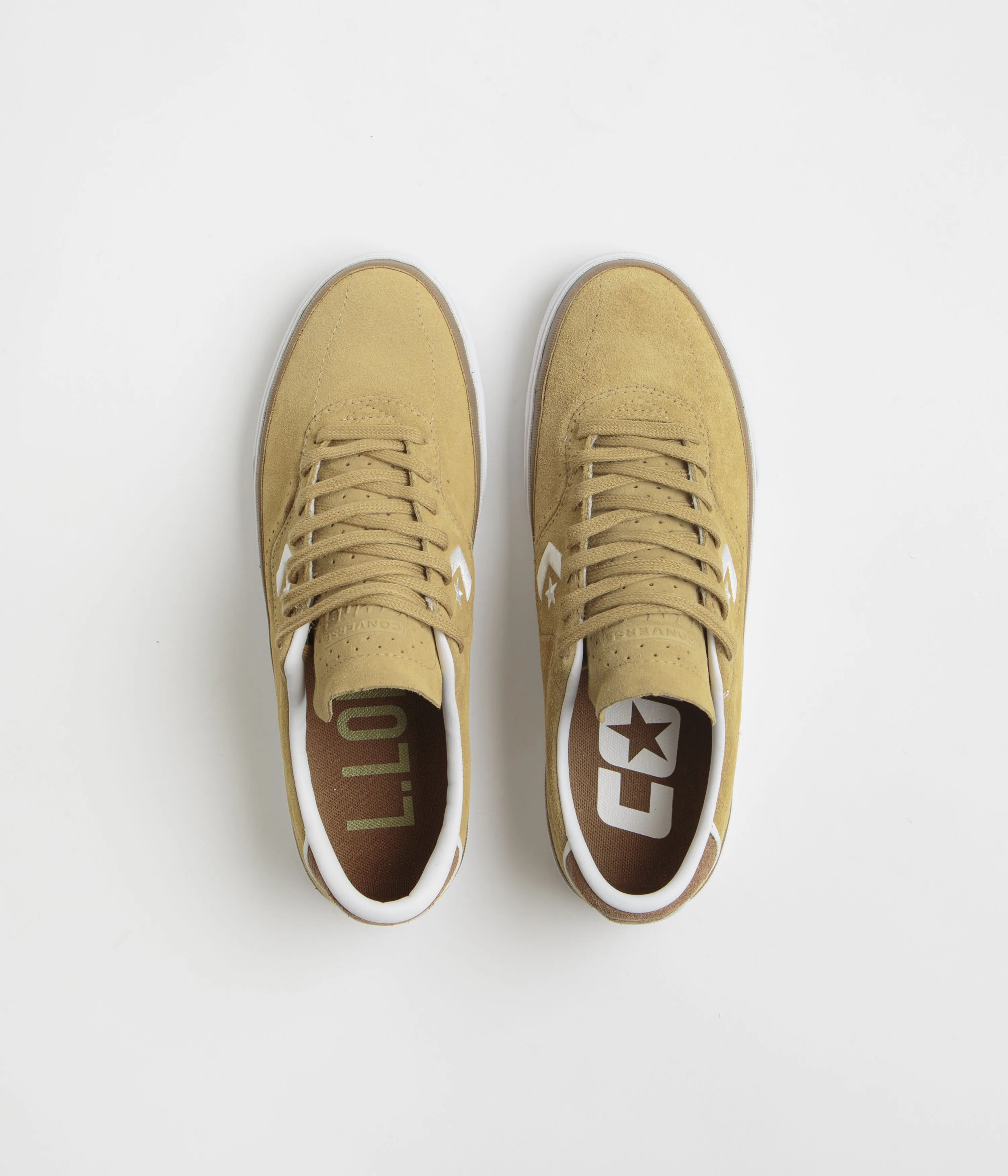 Converse Cons Louie Lopez Pro Ox Shoes - Toadstool Tan / Dark Whiskey