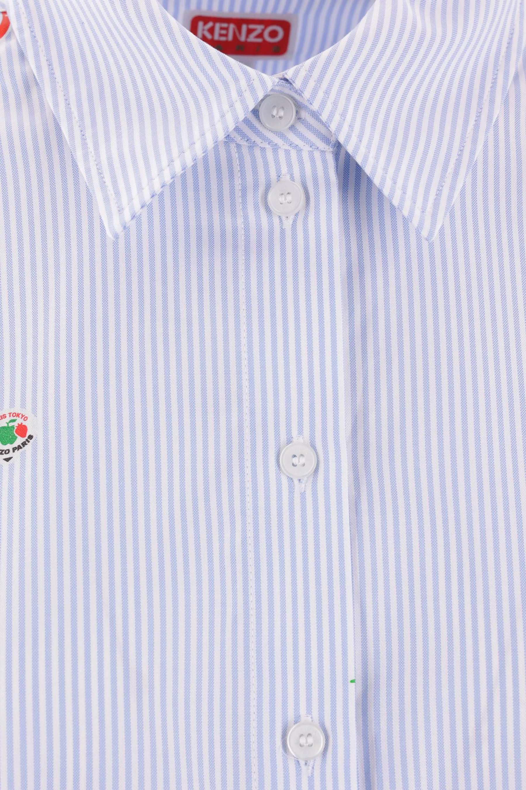 cotton shirt with Fruit Stickers prints