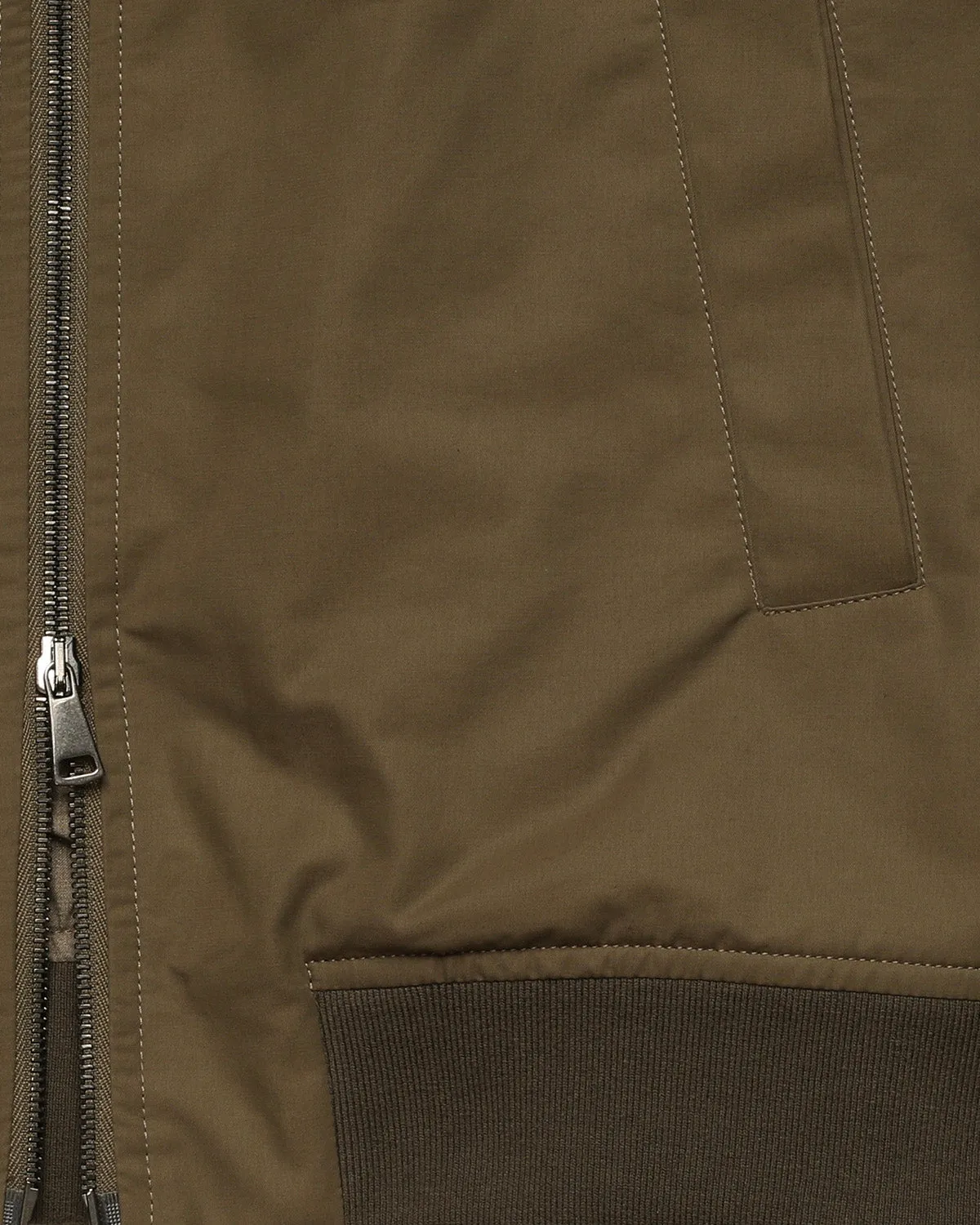 COTTON/NLYON ZIP JACKET OLIVE