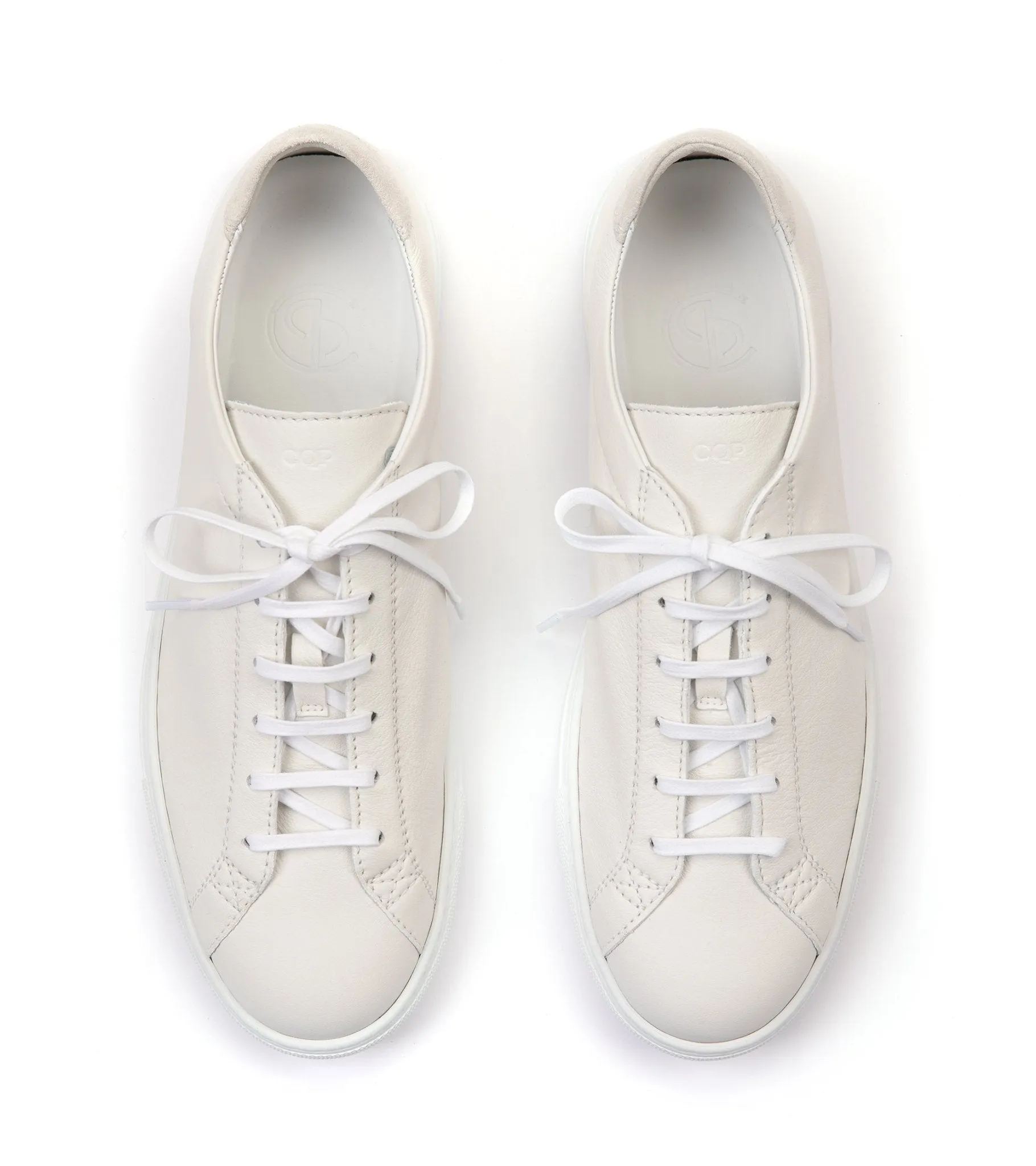 CQP Racquet Leather Sneaker: White