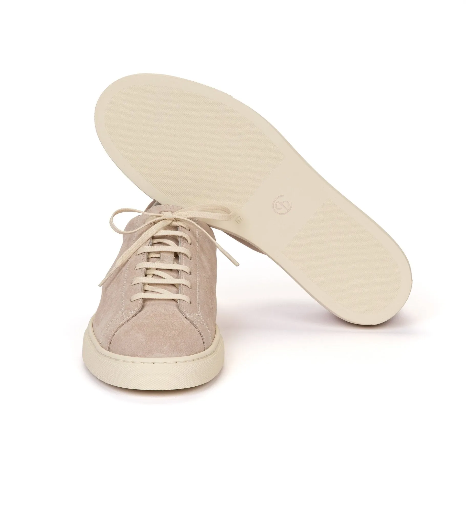 CQP Racquet Suede Sneaker: Beige