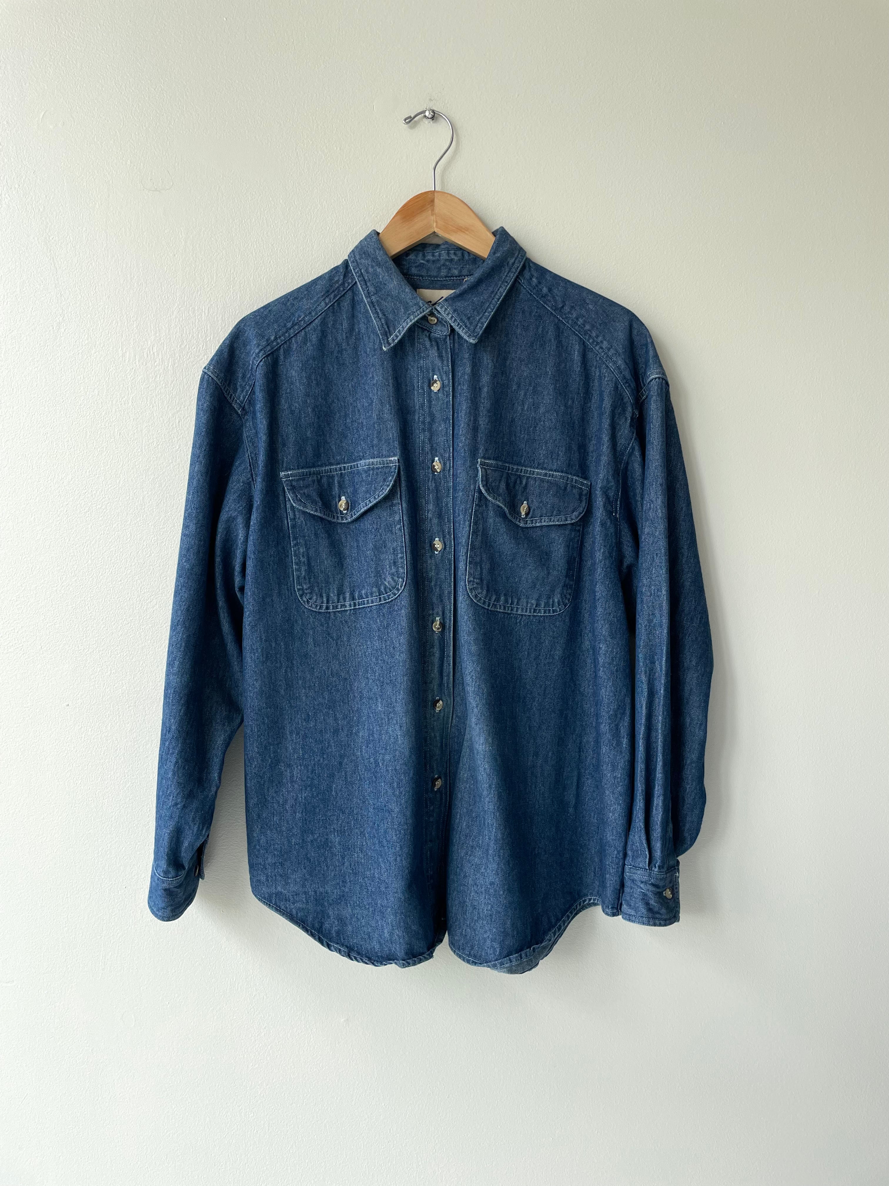 Dark Denim Button Down