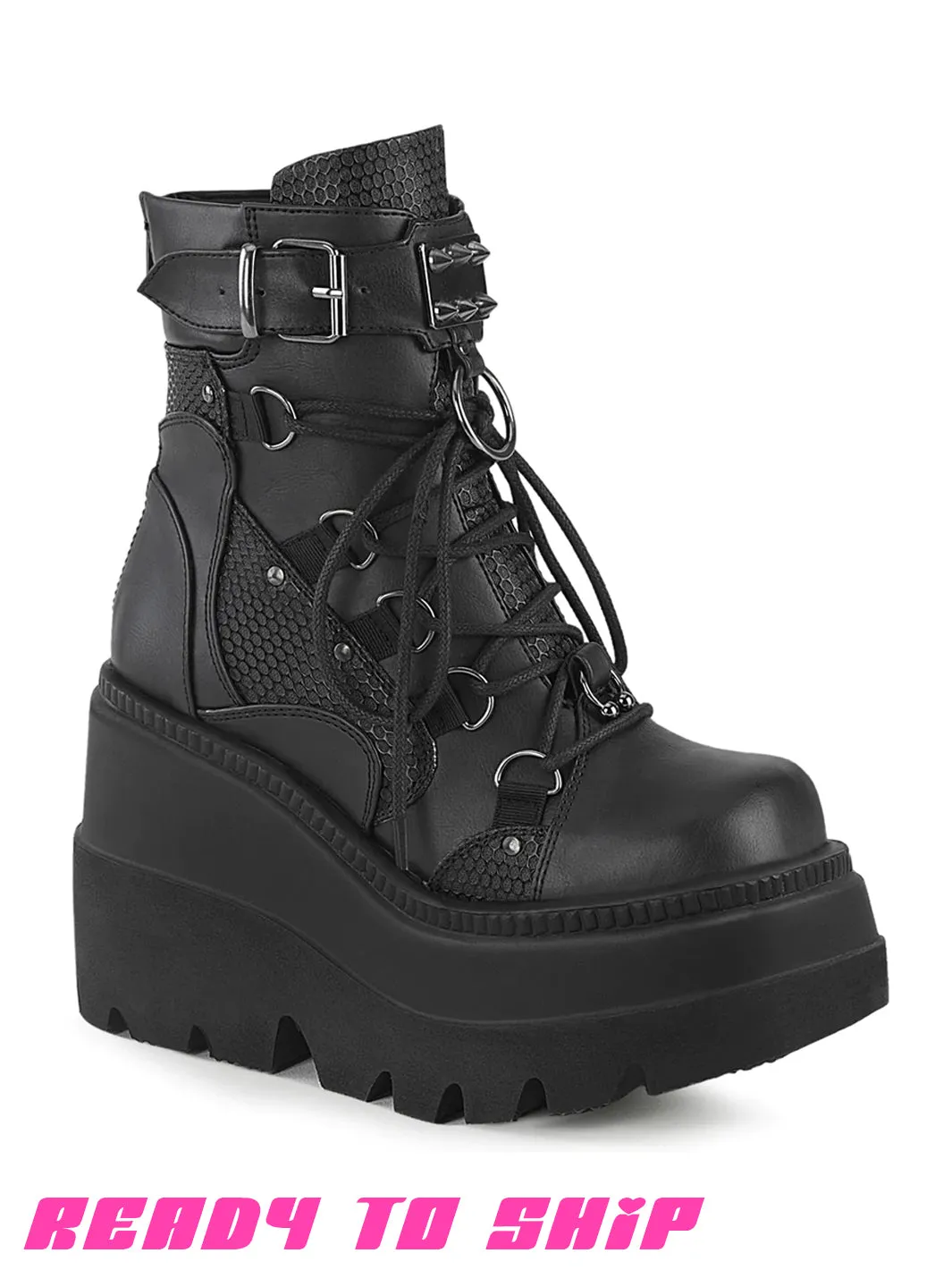 DEMONIA SHAKER 60 BOOTS - BLACK