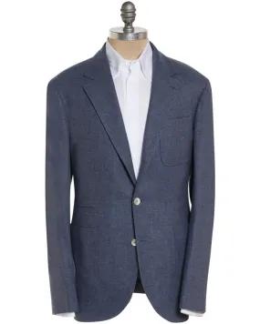 Denim Blue Wool Blend Sportcoat