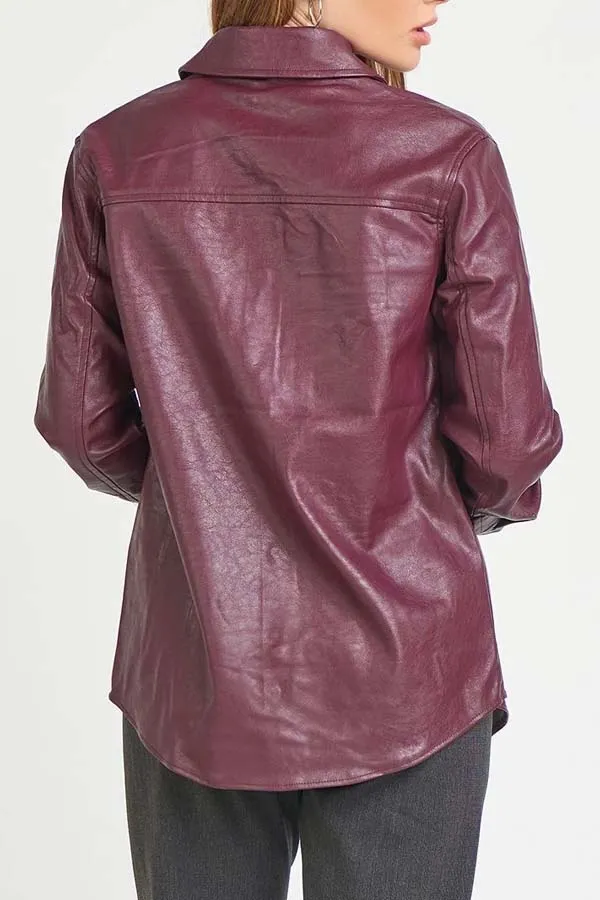 Dex Faux Leather Shirt