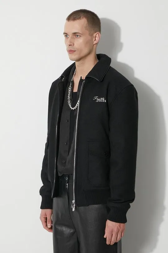 Filling Pieces wool jacket black color 78634101861