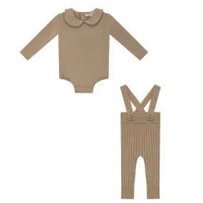 Fragile Sandstorm High Waist Overall Set