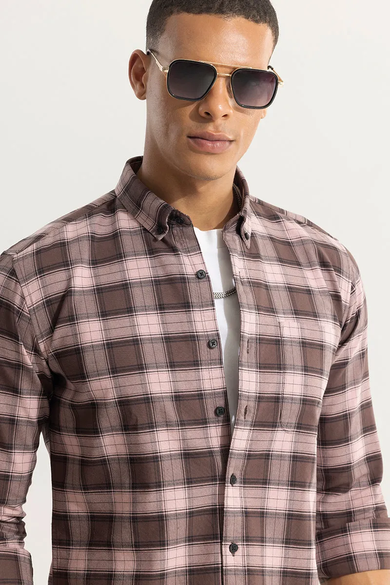 Gazing Grid Brown Checks Shirt