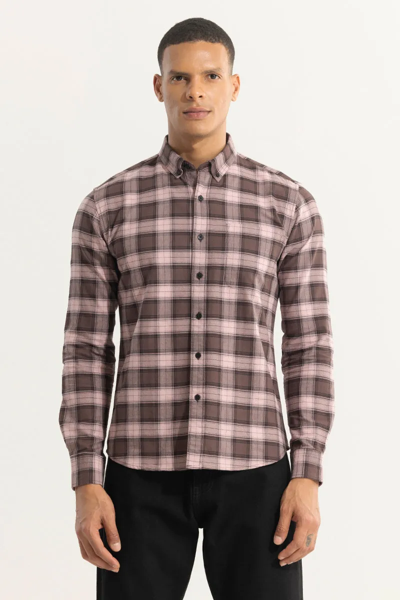 Gazing Grid Brown Checks Shirt